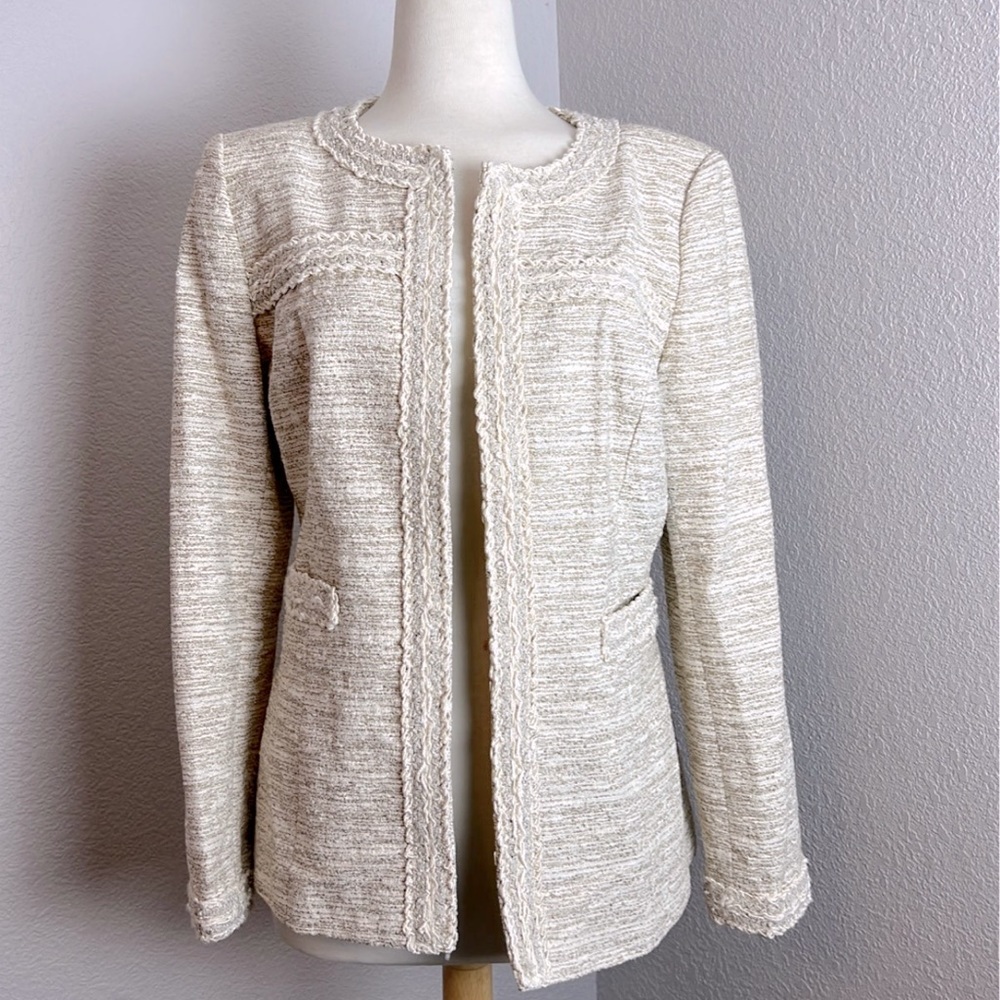 ST. JOHN Couture Tweed Jacket Blazer